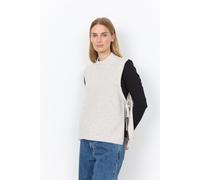 Pullunder SOYACONCEPT "SC-ORLEAN 16", Damen, Gr. L, beige (light sand melange), Strick, Obermaterial: 74% Polyamid, 24% Polyester, 2% Elasthan, meliert, normal, Rundhals, Pullover Pullunder, Materialm