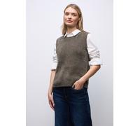 Street One - Ärmelloser Pullover braun - Gr. - 36