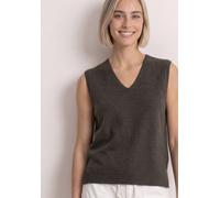 Pullunder STREET ONE, Damen, Gr. 40, schwarz coffee meliert, Stoff, 30% Polyester, 27% Polyacryl, 23% Polyamid, 20% Viskose, unifarben, comfort fit normal, V-Ausschnitt, normaler Saum, Pullover Pullun