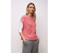 Street One Frauen Ärmelloser Chenille Pullover in Pink, Gr: 46