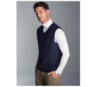 Pullunder TRIGEMA "TRIGEMA in Waffeloptik" Gr. M, blau (navy) Herren Pullover (46470626-M) navy