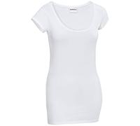 PULSIVA Damenshirt Double Crew Kleidergröße XS; weiß; 2 Stück / Pack