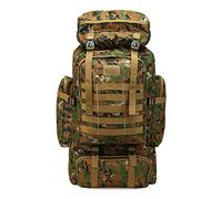 PULUSI Rucksack, hohe Kapazität, 80 l, Outdoor Camouflage Tartical Wandern Daypacks Wasserdicht Militär Taschen für Männer Reisen Camping Jagd Trekking Klettern Rucksack, Herren, grün