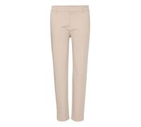PULZ JEANS PZBINDY Damen Hose Stoffhose Schmalles Bein mit Schlitz Baumwollmischung mit Stretch Regular Fit, Größe:38, Farbe:String (161305)