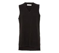 Pulz PZASTRID - 50206416 Slipover V Pullunder Damen Feinstrick Strickpullover Pullover Oversize, Größe:S, Farbe:Black Beauty (193911)