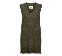 PULZ PZASTRID Slipover V Pullunder Damen Feinstrick Strickpullover Pullover Oversize, Größe:M, Farbe:Grape Leaf Melange (1905111)