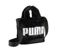 PUMA 091713 Shoulder Bag UP FAUX FUR Mini Shopper Bag, Puma Schwarz, Einheitsgröße