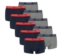 PUMA 2 er Pack Short Boxer Boxershorts Men Pant Unterwäsche kurz 100000884, Farbe:006 - Blue/Grey Melange, Bekleidungsgröße:L