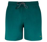 Badeshorts PUMA "PUMA SWIM MEN MID SHORTS 1P", Herren, Gr. XXL, N-Gr, emerald grün, Web, Obermaterial: 100% Polyester, Badehosen Badeshorts, High-Tech Reißverschluss an der Gesäßtasche, Seitentaschen 