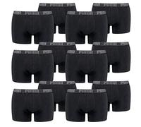 PUMA 12 er Pack Boxer Boxershorts Men Herren Unterhose Pant Unterwäsche, Farbe:230 - Black/Black, Bekleidungsgröße:M
