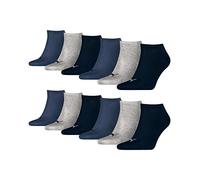 PUMA 12 Paar Sneaker Invisible Socken Gr. 35-49 Unisex für Damen Herren Füßlinge
