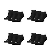 PUMA 12 Paar Sneaker Invisible Socken Gr. 35-49 Unisex für Damen Herren Füßlinge, Farbe:200 - black, Socken & Strümpfe:39-42