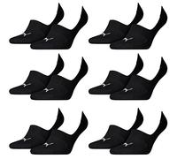 PUMA 12 Paar Socken Footie Sportsocken Invisible Gr. 35-46 Unisex, Farbe:200 - black, Socken & Strümpfe:39-42