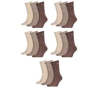 PUMA 15 Paar Sportsocken Tennis Socken Gr. 35-49 Unisex für sie und ihn, Farbe:717 - chocolate/walnut/safar, Socken & Strümpfe:47-49