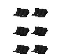 PUMA 18 Paar Sneaker Invisible Socken Gr. 35-49 Unisex für Damen Herren Füßlinge, Farbe:200 - black, Socken & Strümpfe:43-46