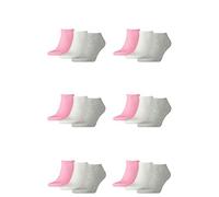 PUMA 18 Paar Sneaker Invisible Socken Gr. 35-49 Unisex für Damen Herren Füßlinge, Farbe:395 - prism pink, Socken & Strümpfe:39-42