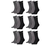 PUMA 18 Paar Sportsocken Tennis Socken Gr. 35-49 Unisex für sie und ihn, Farbe:207 anthracite/grey, Socken & Strümpfe:43-46