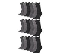 PUMA 18 Paar Sportsocken Tennis Socken Gr. 35-49 Unisex für sie und ihn, Socken & Strümpfe:43-46, Farbe:207 anthracite/grey