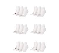 PUMA 18 Paar Unisex Quarter Socken Sneaker Gr. 35-49 für Damen Herren Füßlinge