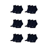 PUMA Unisex Plain 3P Quarter Socke, Blau (Navy), 35-38, 3er Pack