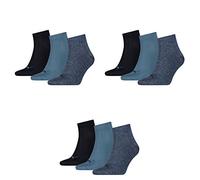 PUMA 18 Paar Unisex Quarter Socken Sneaker Gr. 35-49 für Damen Herren Füßlinge, Socken & Strümpfe:47-49, Farbe:460 denim blue