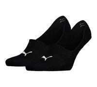 PUMA UNISEX MID CUT FOOTIE 2P BLACK 39-42