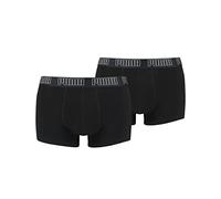 PUMA 2 er Pack Short Boxer Boxershorts Men Pant Unterwäsche kurz 100000884, Farbe:001 - Black, Bekleidungsgröße:L