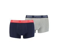 PUMA 2 er Pack Short Boxer Boxershorts Men Pant Unterwäsche kurz 100000884, Farbe:006 - Blue/Grey Melange, Bekleidungsgröße:M