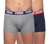 Puma 2-er Set Basic Boxer Grau & Dunkelblau
