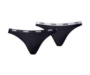 Puma 2er-Pack Damen Unterhose, schwarz, Gr. L