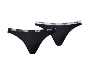 Puma 2er-Pack Damen Unterhose, schwarz L