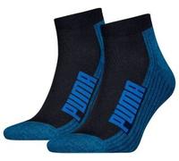 PUMA UNISEX BWT CUSHIONED QUARTER 2P NAVY / GREY / STRONG BLUE 39-42 NAVY / GREY / STRONG BLUE