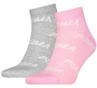 Puma 2P BWT Quarter Sock Rosa/Grau Gr 35/38