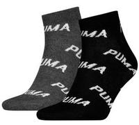 Puma 2P BWT Quarter Sock Schwarz/Grau Gr 39/42