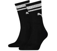 Puma 2P Crew Heritage Stripe Socks Schwarz Gr 43/46