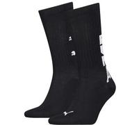 Puma 2P Graphic Logo Crew Socks Schwarz Gr 39/42 Herren