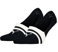 Puma 2P Heriatge Mid Cut Footie Socks Schwarz Gr 39/42