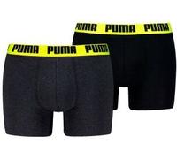PUMA Herren Boxer Boxershorts Shorts Unterhosen Comfort Stretch 2er Pack, Wäschegröße:2XL, Artikel:-010 Dark Grey Melange/Yellow