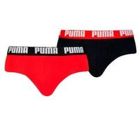 Puma 2P Men Everyday Brief Rot/Schwarz Baumwolle Medium Herren