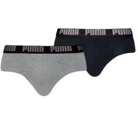 Puma 2P Men Everyday Brief Schwarz/Grau Baumwolle Large Herren