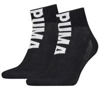 Puma 2P Men Logo Quarter Socks Schwarz Gr 43/46 Herren