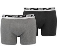 Puma 2P Men Multi Logo Boxer Grau/Dunkelgrau Baumwolle X-Large Herren