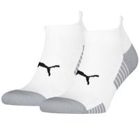 Sneakersocken PUMA "PUMA UNISEX SPORT CUSHIONED SNEAKER 2P", Damen, Gr. 43-46, weiß, Materialmix, normal, Socken, Gepolsterte Sohle, niedriger Schnitt (10083300-43) weiß