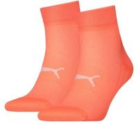 Puma 2P Sport Light Quarter Socks Korall Gr 43/46