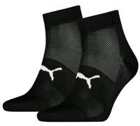 Puma 2P Sport Light Quarter Socks Schwarz Gr 43/46
