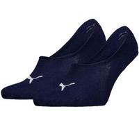 Puma 2P Unisex Footie High Cut Socks Marine Gr 43/46