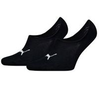 Puma 2P Unisex Footie High Cut Socks Schwarz Gr 35/38