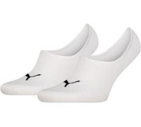 Puma 2P Unisex Footie High Cut Socks Weiß Gr 39/42