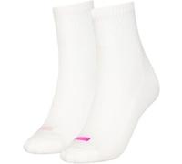 PUMA Damen Heart Logo Recycled Cotton Sock, White/Pink, 39-42 EU