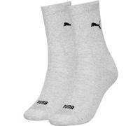 Puma 2P Women Logo Crew Socks Grau Gr 39/42 Damen